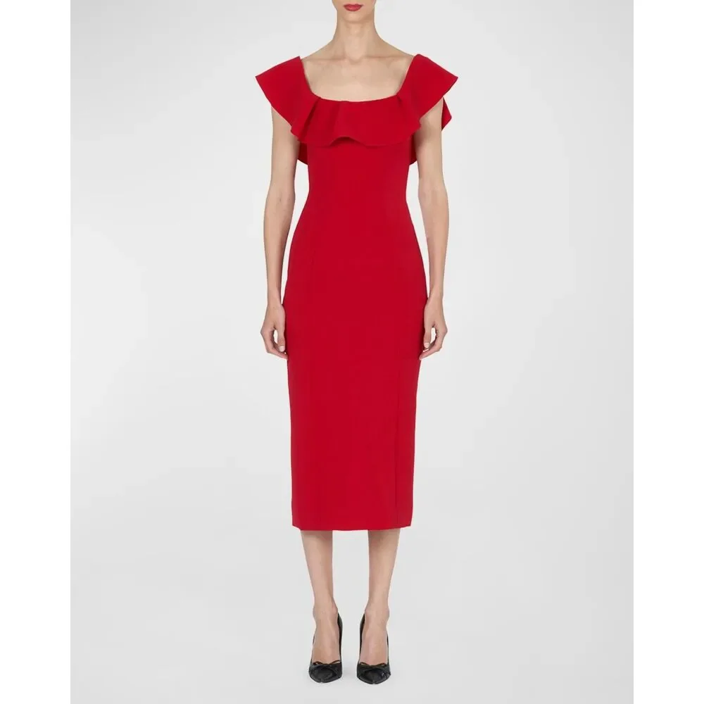 Carolina Herrera Sheath Dress Sz 2 - Picture 6 of 10